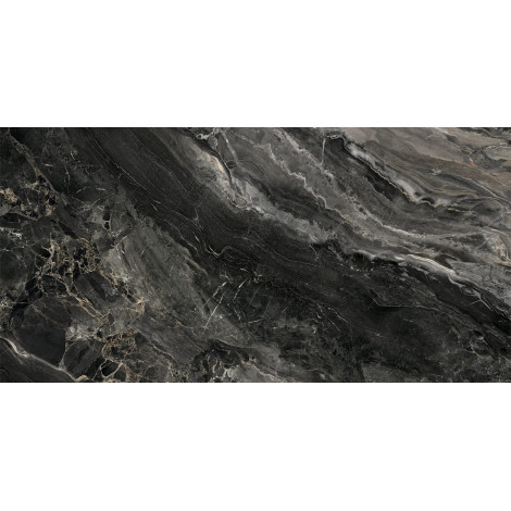 Керамогранит Карпаты Мрамор черный 60×120